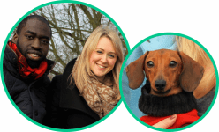 Katherine and Peter, George's owners